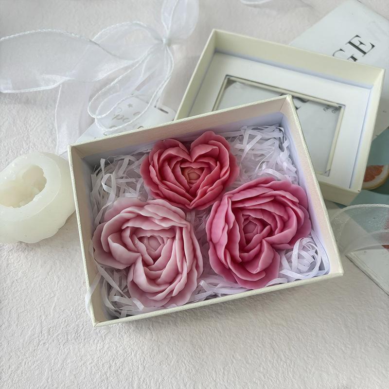 Форма для цветов в виде сердца Сделай сам Форма для роз в форме сердца Ароматерапевтическая свеча Эпоксидная смола Форма для гипса Мыло ручной работы Силиконовые формы