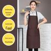 Водонепроницаемый фартук с логотипом на заказ для женщин - Модная кухонная и ресторанная униформа