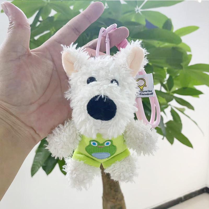 Cute Plush Dog Keychain Adorable Cartoon Animal Soft Doll Accessory Gift For All Ages