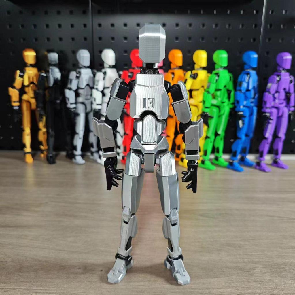 Многосуставная фигурка, напечатанная на 3D-принтере: Детская развивающая игрушка-конструктор роботов