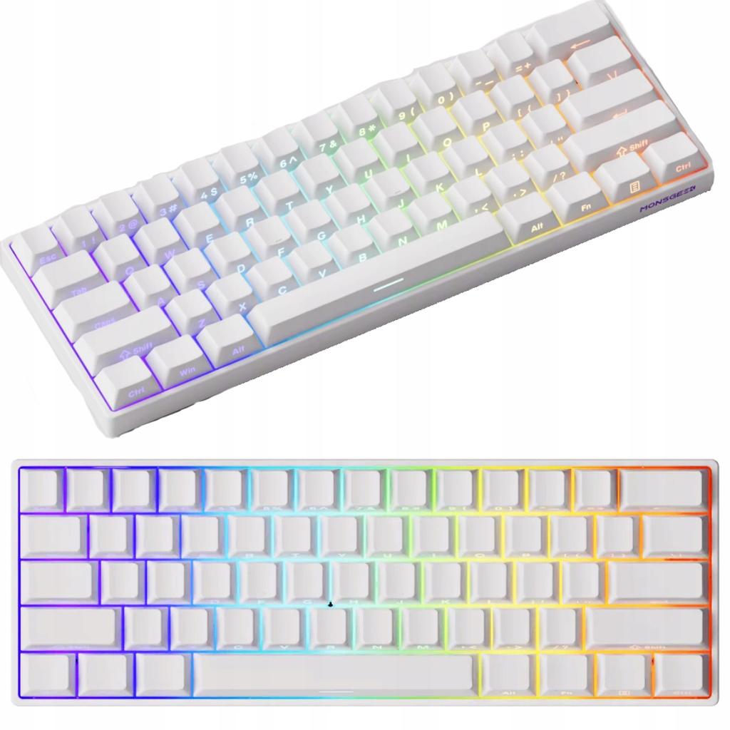 MonsGeek Fun60 Pro Magnetic Keyboard - White Side Print Rapid Trigger