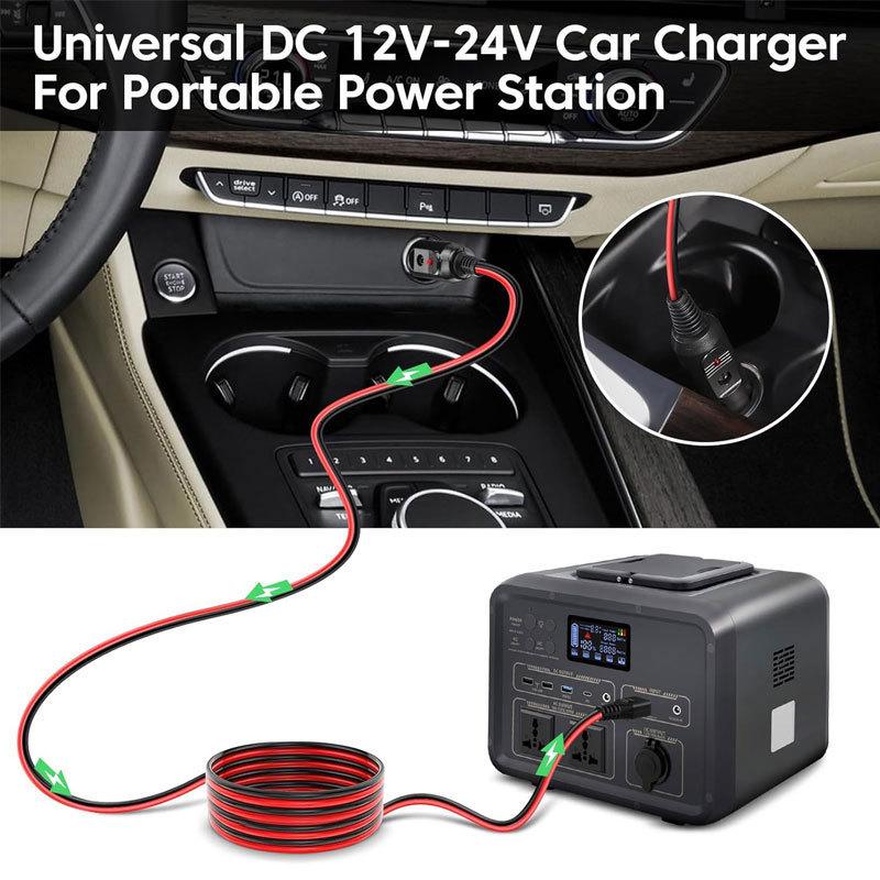 1.5m/5FT XT90 Female to 12V 24V Car Cigarette Lighter Cable for Bluetti SOLARPLAY AFERIY FOSSiBOT Etc. Portable Power Station.