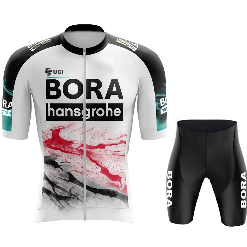 Summer Breathable Cycling Suit Set  Sportswear  Jersey Man Pro Team Equipment Bib Summer Clothes Tricuta Men's Outfit Blouse Gel Shorts Set Mtb