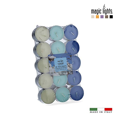 Упаковка 30 единиц. Хлопковые ароматические свечи 3,7 см Magic Lights