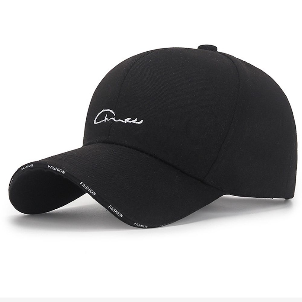 Sunshade Summer Soild Color Street Unisex Embroidery Korean Style Cap Baseball Hat Women Hat Letter