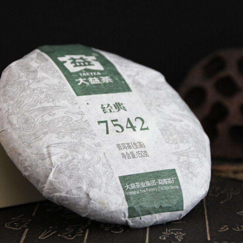 Классический 7542 * 2018 Юньнань Мэнхай Дайи Сырой чай Пуэр 150г Шен Пуэр 1801