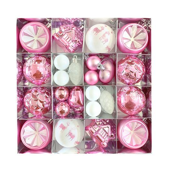 Набор рождественских украшений Небьющиеся пластиковые шары Снежинки Звезды Подвесное украшение для рождественской елки Праздник