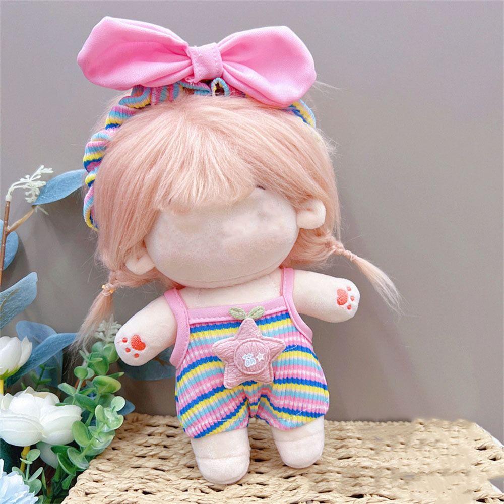 20CM Miniature Dress Suit Lolita Maid Attire Doll Headwear Dress Set Cotton Stuffed Doll
