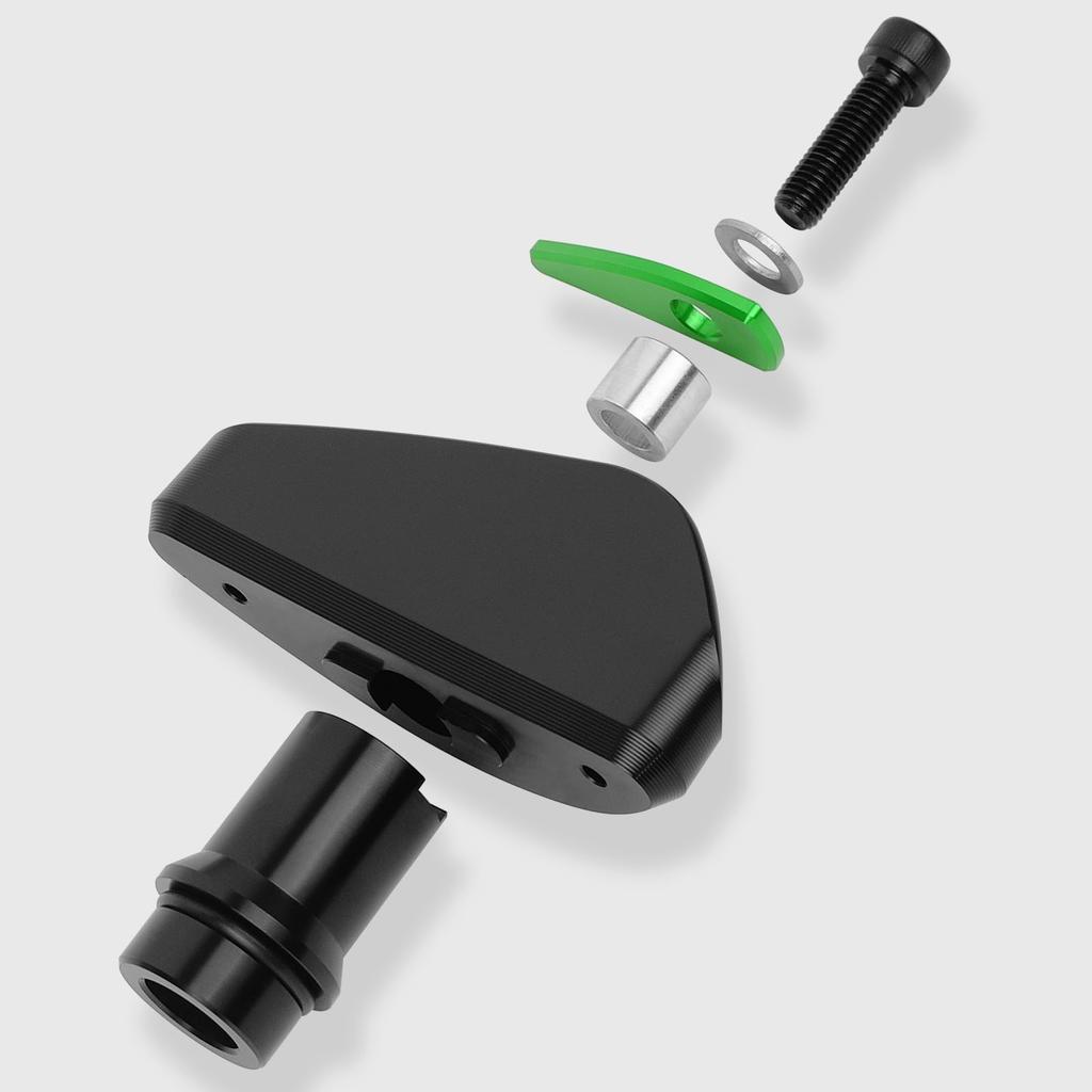 WOOGA Motorcycle Anti-Fall Pad Crash Protection Frame Slider Accessories Compatible with Kawasaki Ninja ZX-25R 2021 2022 2023 2024 ZX-4R SE/ZX-4R