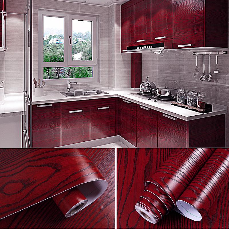 33 Choices Wood Grain Home Decor Films PVC Wood Pattern Waterproof Stickers Self-adhesive Doors Cabinet Modern Furnitures Wall Decoration