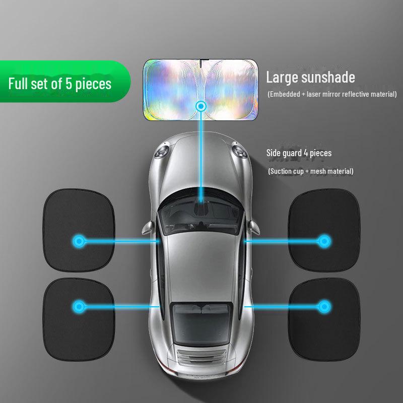 Летний лазерный солнцезащитный козырек для автомобиля: Теплоизоляционная панель лобового стекла