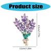 Stylish Flower Brooch Accessory Elegant Lapel Pin Eye Catching Lavender Shaped Brooch for Daily Wear Dates Parties