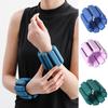 1Pair Steel&Silicone Ankle&Wrist Weight Strap Adjustable Weight Carrying Bracelet for Workout