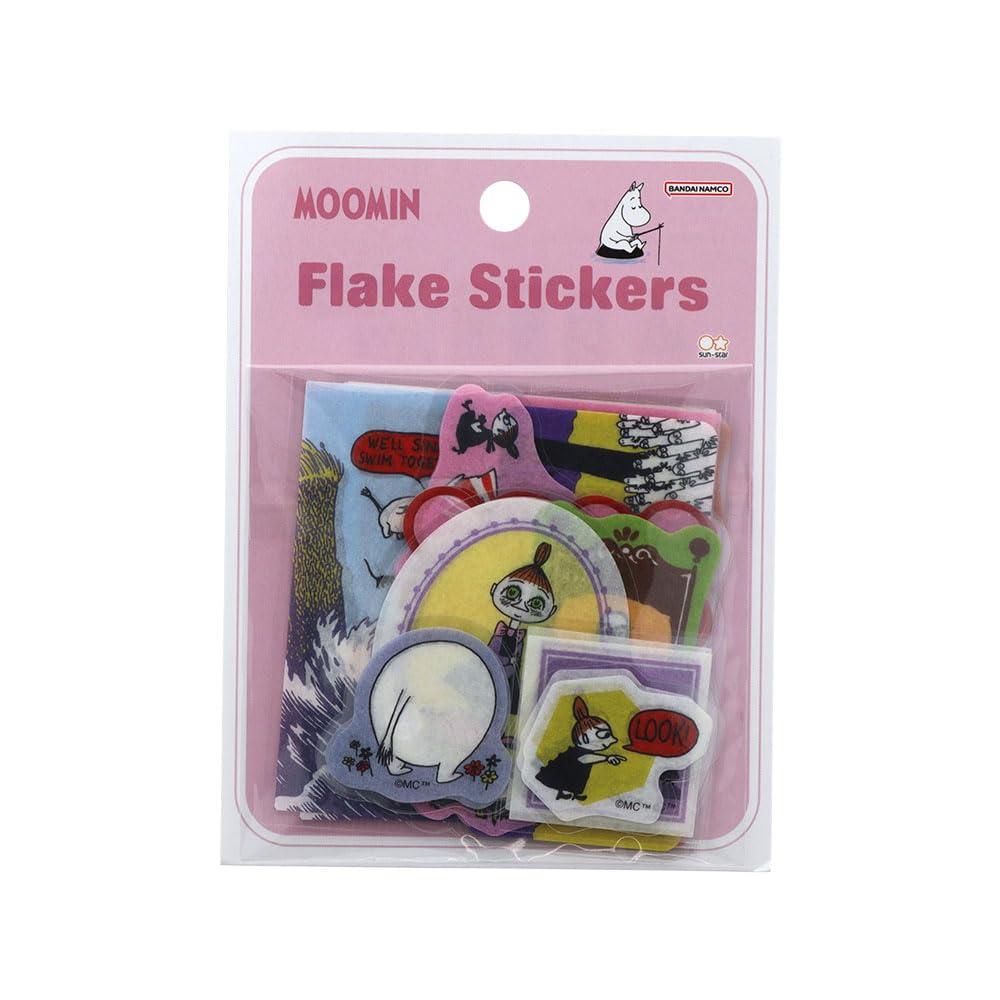 Stationery Moomin S8813680 Sun-Star Stickers, Flakes, Pink,