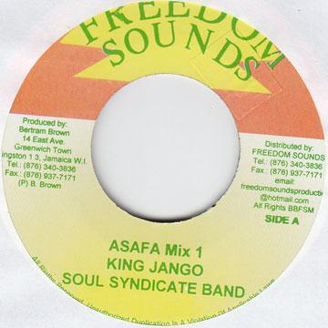 7inch Record KING DJANGO, THE SOUL SYNDICATE - Asafa Mix 1 / Asafa Mix 2 NONE Freedom Sounds 2007 Jamaica Reggae, Ska & Dub Used