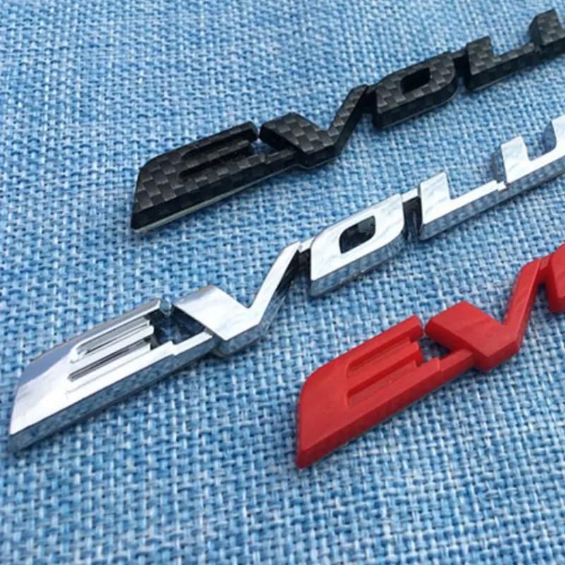 EVOLUTION letter car stickers for Mitsubishi Lancer-ex EVO V3 modified accessories rear trunk side body fender  decorative decal