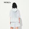 MO&Co. Women's UPF50+ Sun Protection Short Sleeve Hooded Jacket