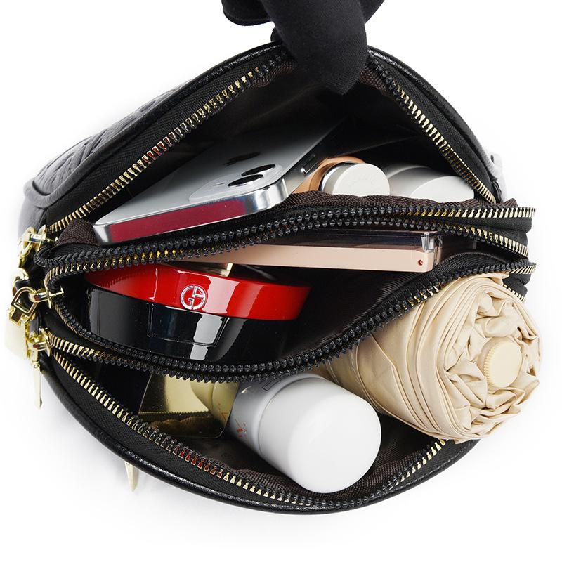 Johnature Модные маленькие круглые сумки через плечо для женщин, универсальные сумки с принтом для отдыха, женские сумки на плечо большой вместимости