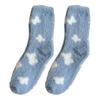 Women Fuzzy Crew Socks Winter Warm Plush Socks Cute Heart Bow Cloud Pattern Fluffy Socks for Girls Home Lounging Outdoor Wear