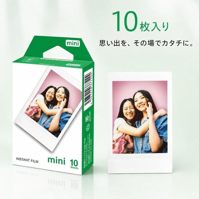[Cheki] mini Compatible Instant Film, 10 Sheets, Card Size, Color, High Color Reproduction, Print Immediately, Instant Camera Film, Photo,