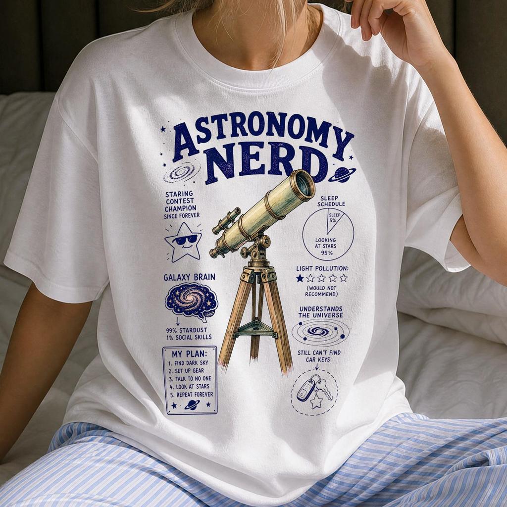 Funny Astronomy Nerd Shirt - Retro Space & Astronomy Gift - Sarcastic Astronomy Nerd Clothing