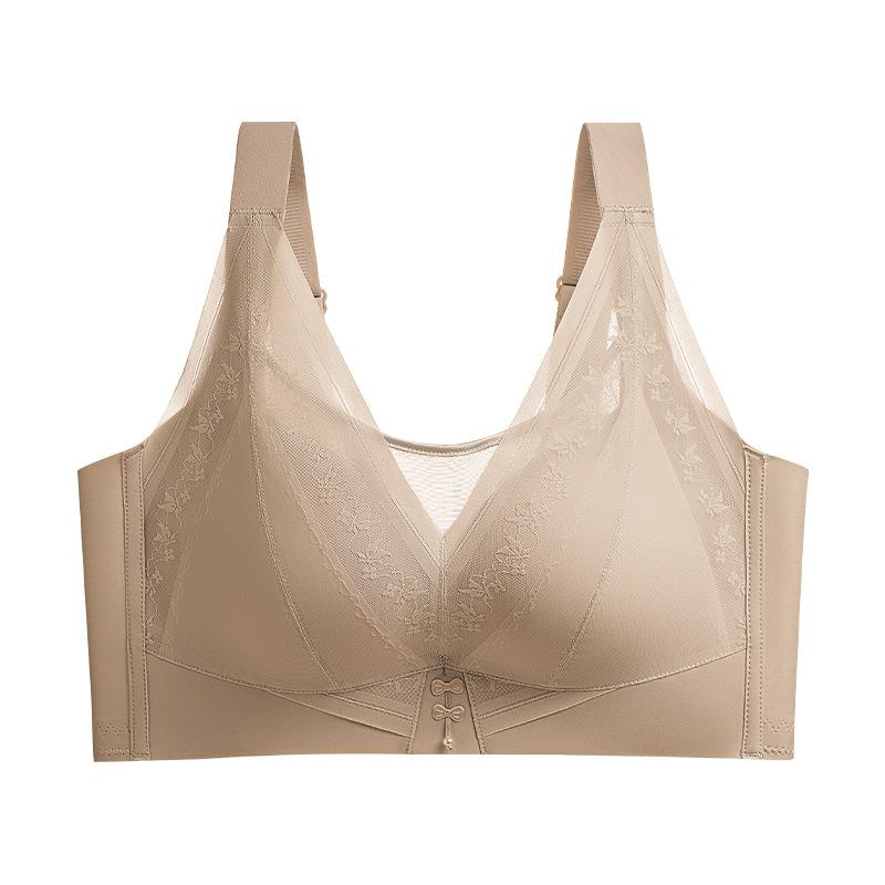 Large breasts show small underwear, women gather to prevent sagging, close secondary breasts, thin bra, no steel ring, no side bone, comfortable bra