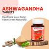 Baidyanath Таблетки Ашваганды 60 штук Упаковка из 2 штук для Ежедневного Хорошего Самочувствия Снятия Стресса и Прилива Энергии