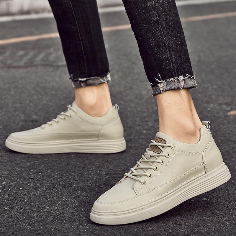 Italian Genuine Leather Casual Shoes Men's Lace Up Oxford Shoes Office Men's Dress Shoes