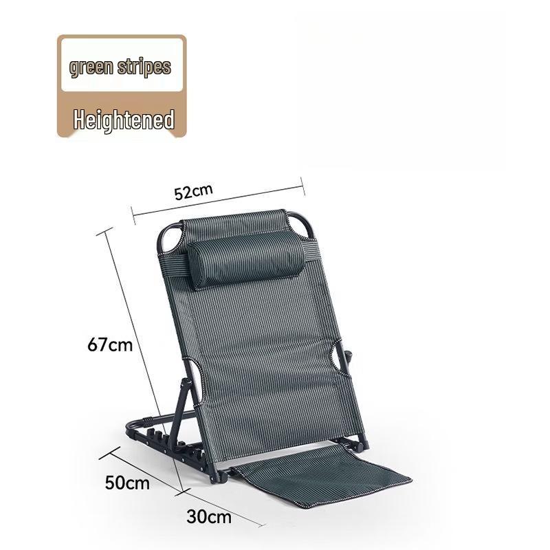 OIMG Folding Dormitory Bed Backrest Chair