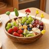 6Pcs Creative Stainless Steel Cake Fork Reusable Cute Fruit Forks  Coffee Stirring