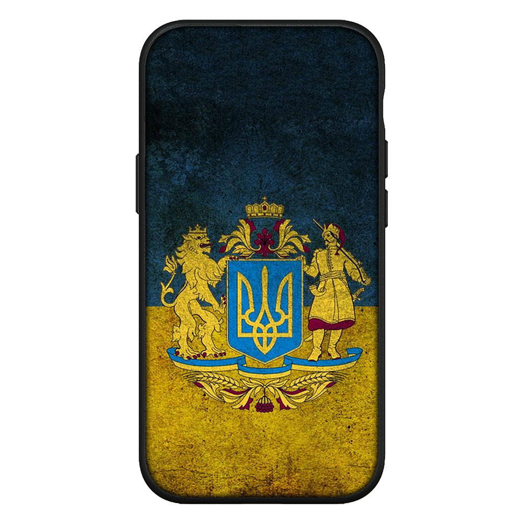 For iPhone 16 15 X XR Samsung Galaxy S24 S23 A16 A06 10Xiaomi Redmi Note 13 12 11 Pro Max 9 14 Plus Huawei OPPO Girl Ukraine Print Flag Map Phone Case