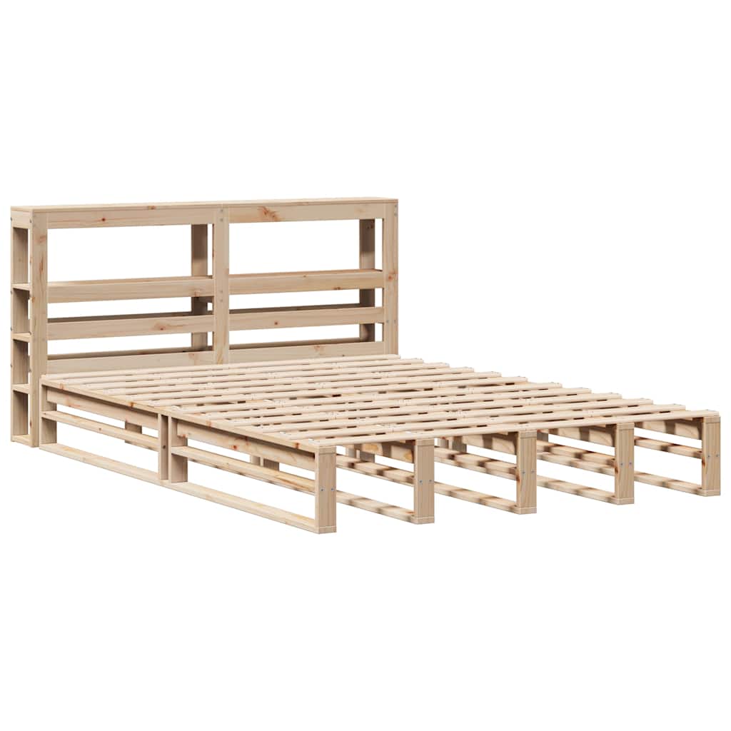 Solid Wood Bed without Mattress 120 x 200 cm Pine Wood