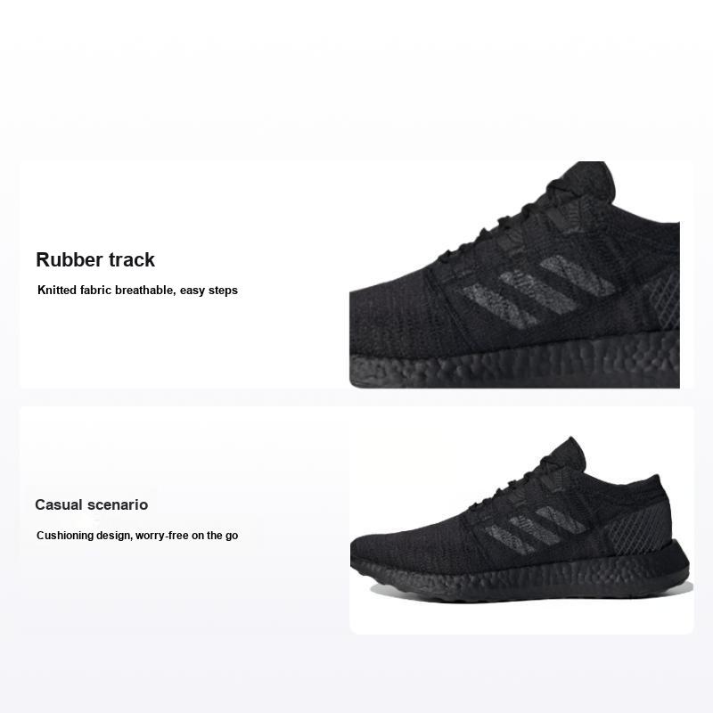 adidas PureBoost Go Core Черные кроссовки унисекс Серый карбон F35786
