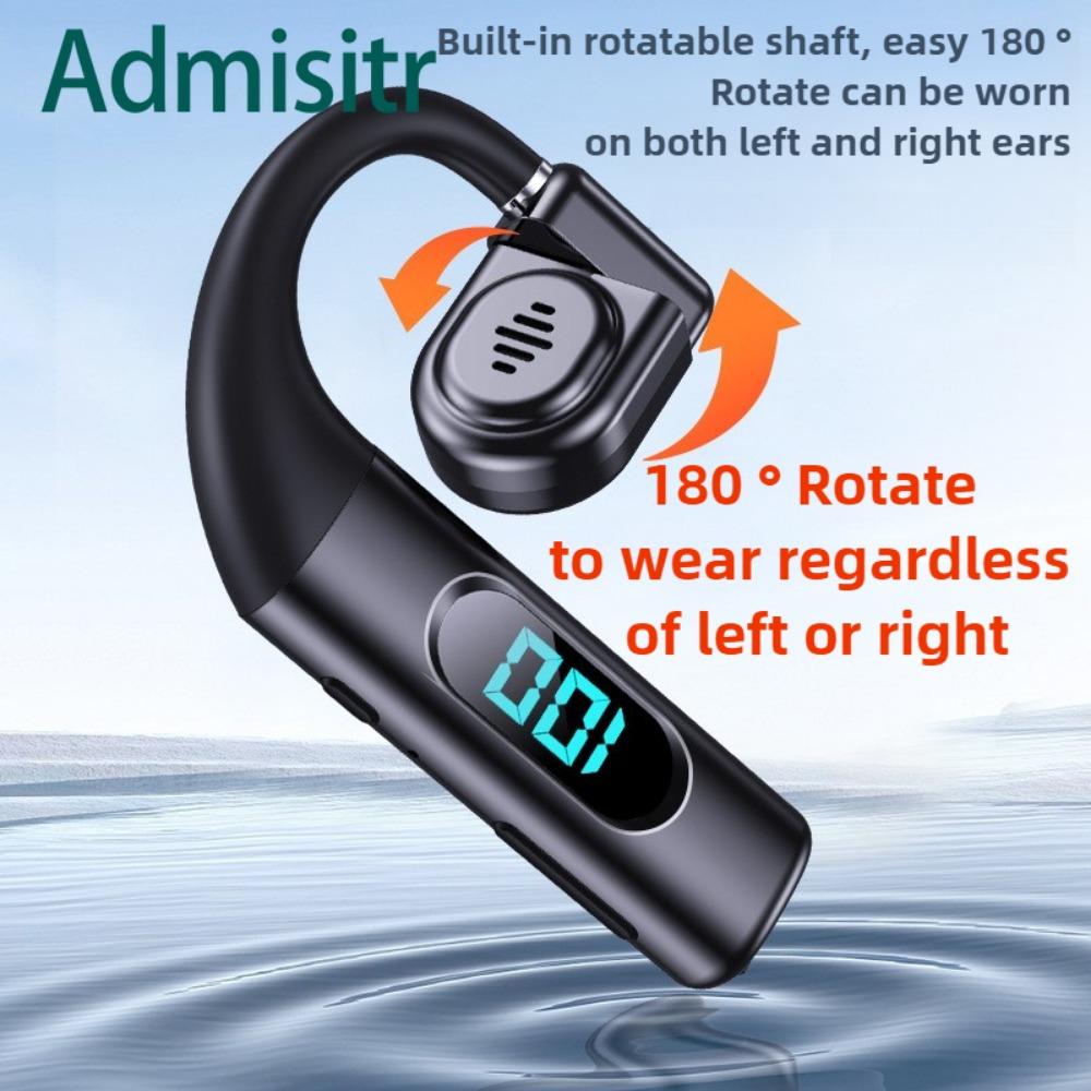 Wireless Bluetooth Headset Hanging Ear OWS Open Long Life Business Driving Running Large Capacity