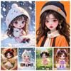 Diy 5d Diamond Painting Cartoon Girl Diamond Embroidery Full Round Square Mosaic Cross Embroidery Set Home Decoration