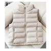 Womens Lightweight Down Cotton Vest 2025 Fall Winter Stand Collar Warm Sleeveless Coat