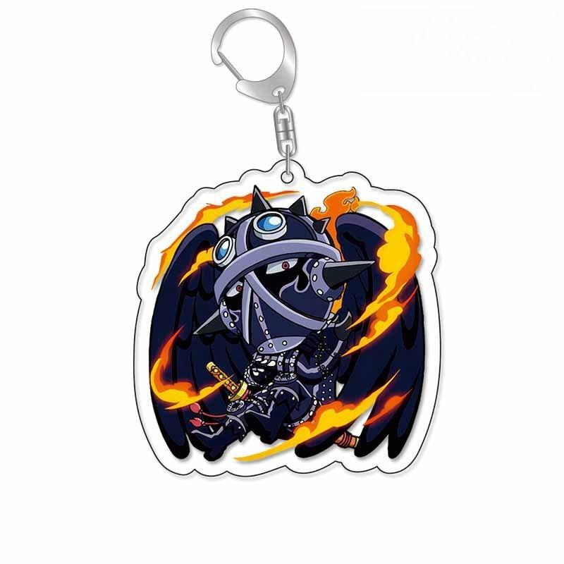 One Piece Луффи Ророноа Зоро Креативный Мультяшный Акриловый Брелок Аниме Периферия Декоративный Подвес на Рюкзак