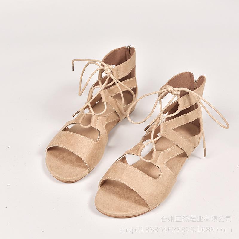 Летние сандалии женские с перекрестными шнурками на плоской подошве, модные дизайнерские женские сандалии-гладиаторы на шнуровке с ремешком, обувь Zapatos Mujer