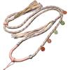 Тибетское ожерелье ручной работы «Пять богов богатства» - Плетеный шнурок-подвеска, вдохновленный традиционными культурными украшениями и дизайнами танки