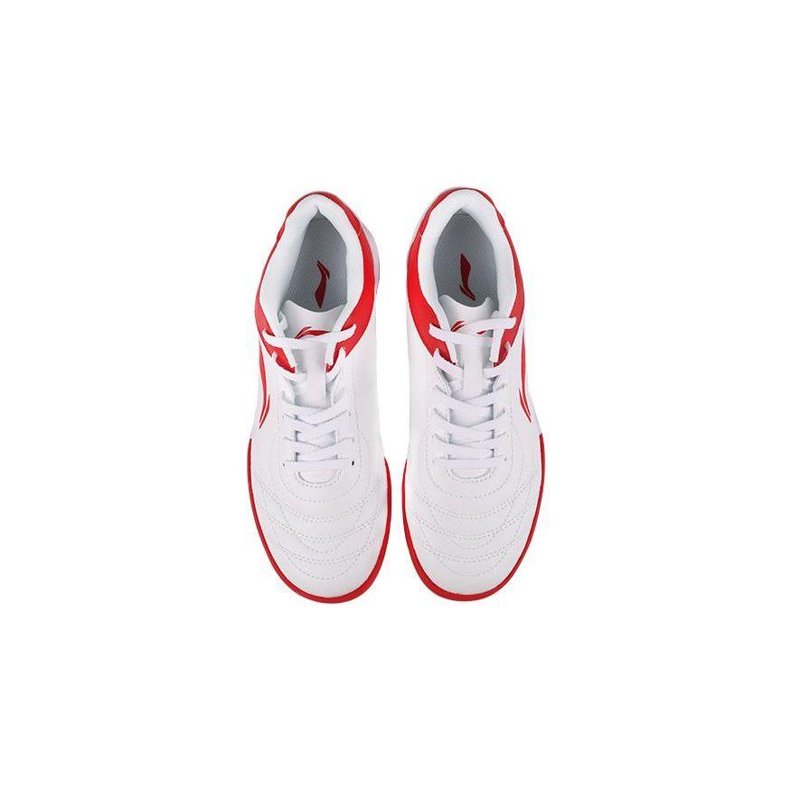 Детские футбольные бутсы Li Ning Youth TF Grass Anti-Slip Anti Kick Shock Absorbing Low-Go Детские футбольные бутсы Белые Красные YSTT006-1