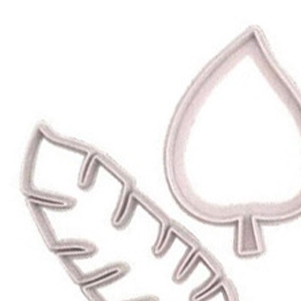 4Pcs Tropical Leaves Cookie Cutter Set Palm Leaves Fondant Cutters Mold for Luau Cake Decorating
