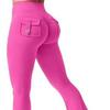 European & American High-Waist Fitness Yoga Pants with Pockets