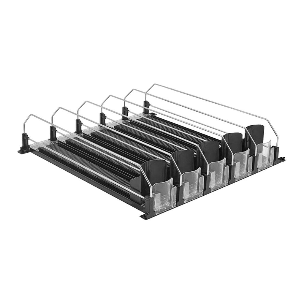 Drink Organizer for Fridge Automatic Drink Propeller Dustproof Easy to Assemble Can Dispenser for Garage Household
