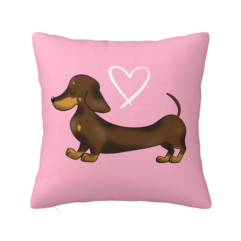 Dachshund Cushion Cover cm Soft Sausage Badger Wiener Dog Throw Pillow Case Bedroom Decoration Bedding Sofa Pillowslip