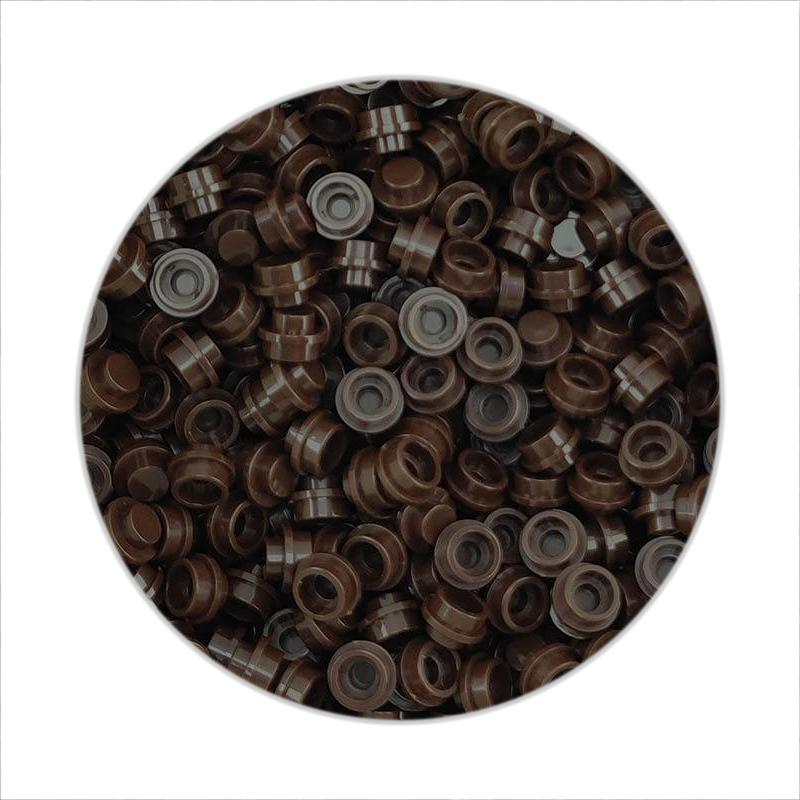 300/500/1000 шт. Сборные частицы 6141 Пластина круглая 1x1 точка DIY строительные блоки фигурки лампа кирпичи игрушка для детей 4073