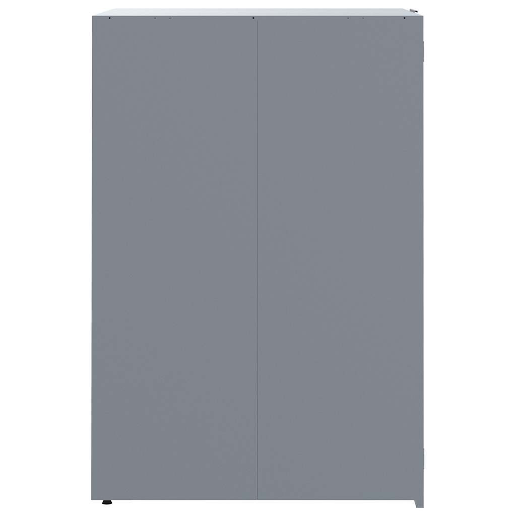 Vidaxl Obudowa Na 2 Kosze Na Śmieci, Szara, 138X79X117 Cm, Stal
