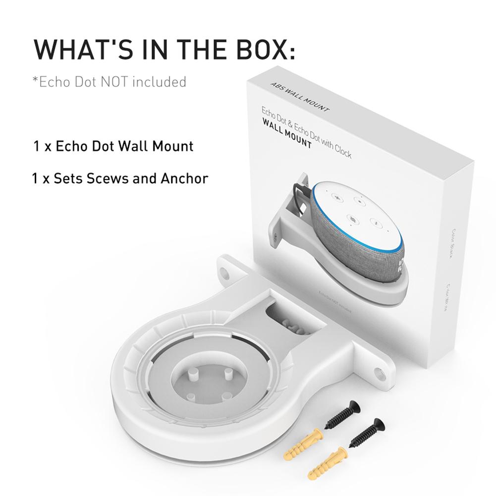 1/2pcs Speaker Wall Mount Stand for Echo Dot Smart Speaker Outlet Holder for Echo Spot Soundbar Bracket