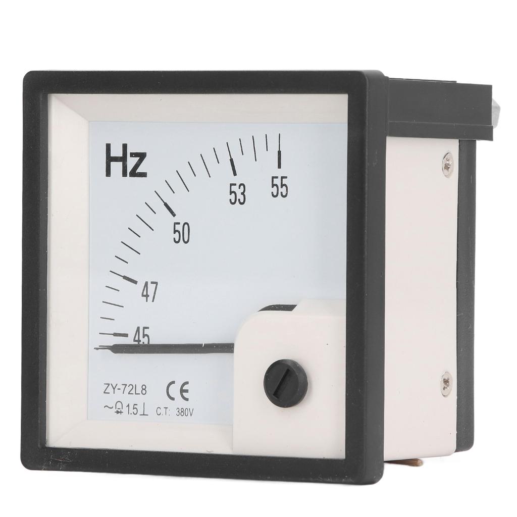 AC Frequency Meter 45 To 55Hz 1.5 Class Accuracy 72x72mm Panel Frequency Tester AC380V
