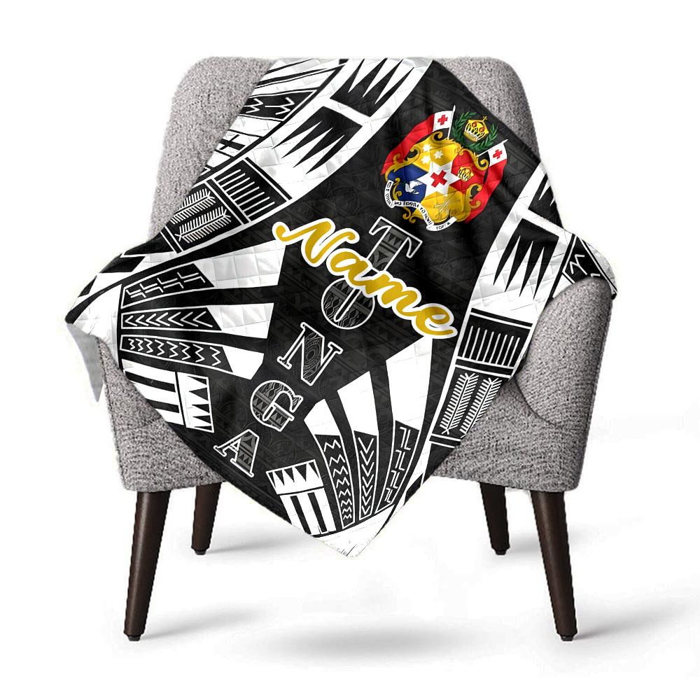 Home Customize Your Name Blankets Tonga Pattern Comfortable Soft Lightweight Allseason Multipurpose Blanket For Picnics Sofas Offices Beds Living