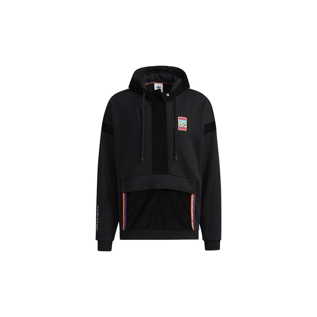 Adidas Originals Trefoil ADV Hoodie Athleisure Pullover Мужская толстовка с капюшоном черная GV0929